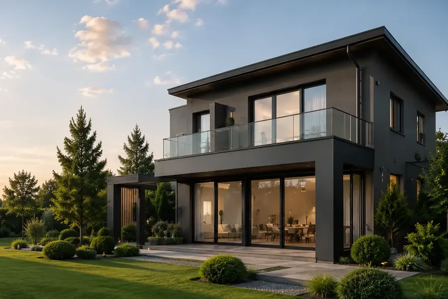Modernes energieoptimiertes Haus