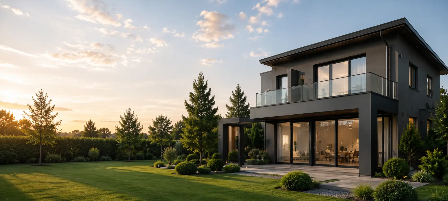 Modernes energieoptimiertes Haus